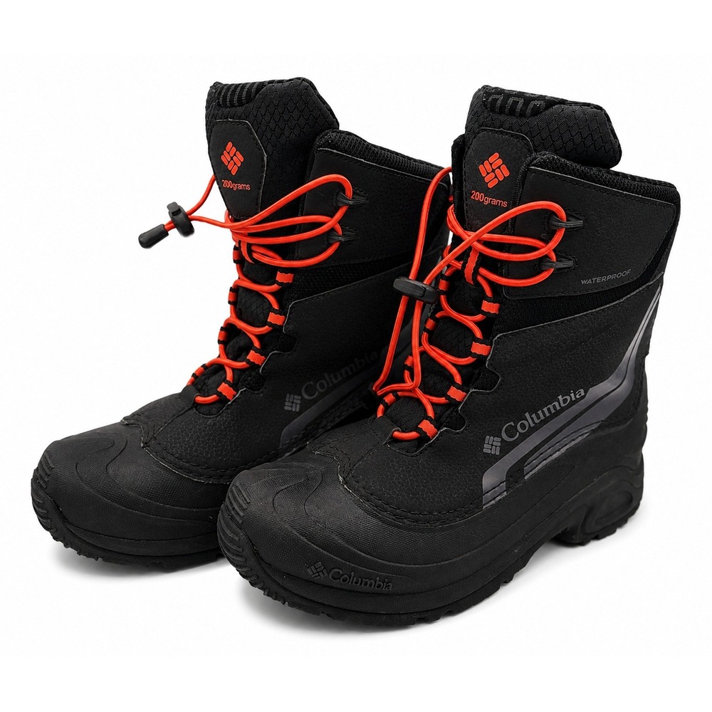 Columbia Bugaboot Youth Size 6 Black Waterproof Insulated Snow Boots BY5957-010